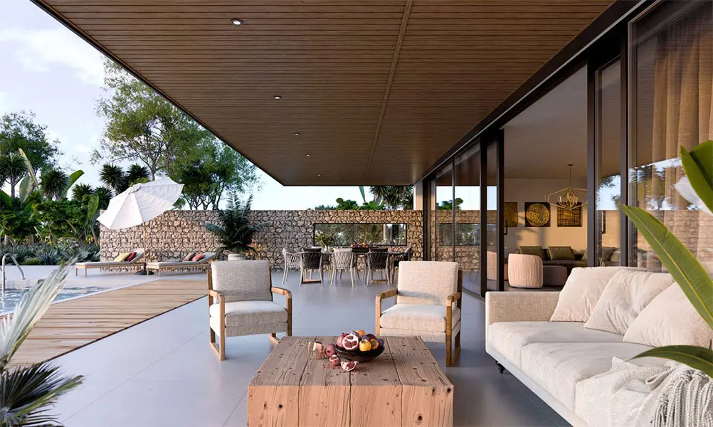 Contemporary outdoor space