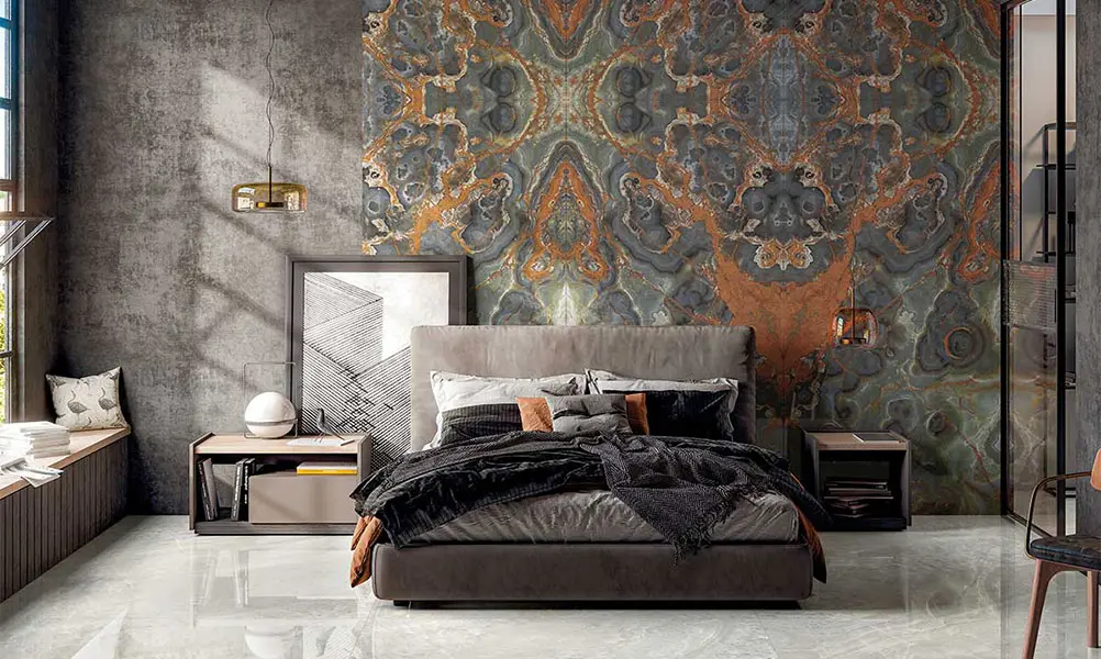 Wall and floor design showcasing elegant tiles
